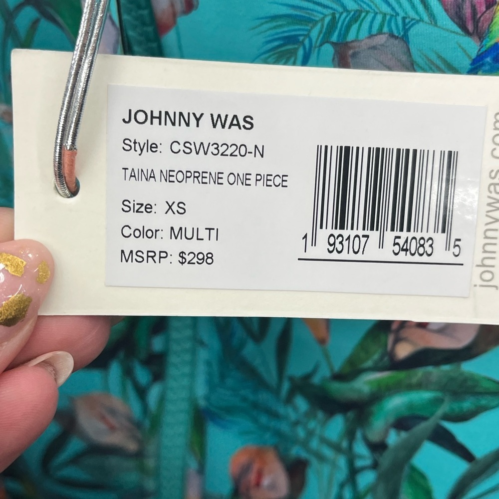 Johnny Was Taina Neoprene One Piece Swimsuit - Picture 13 of 13